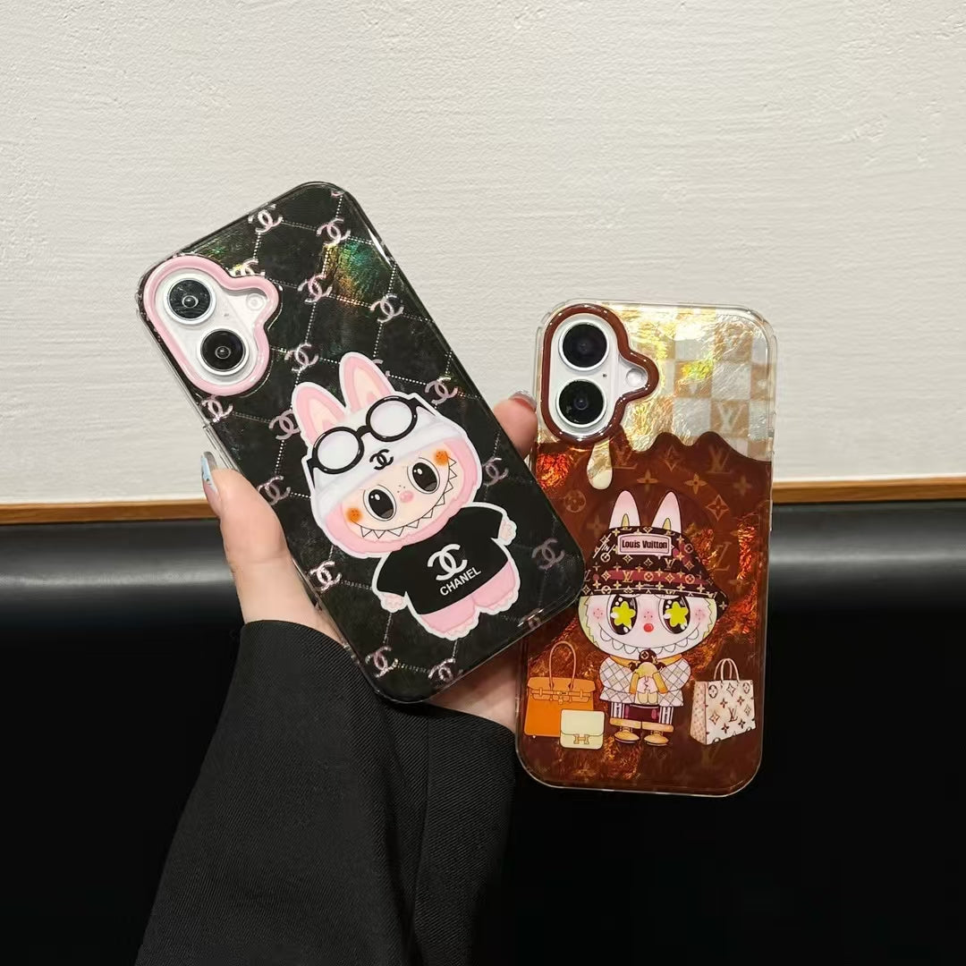 3D Cartoon Magnetic Bracket Case For iPhone
