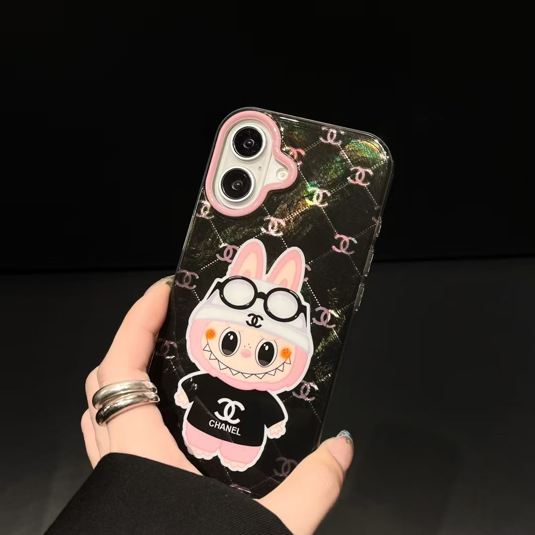 3D Cartoon Magnetic Bracket Case For iPhone