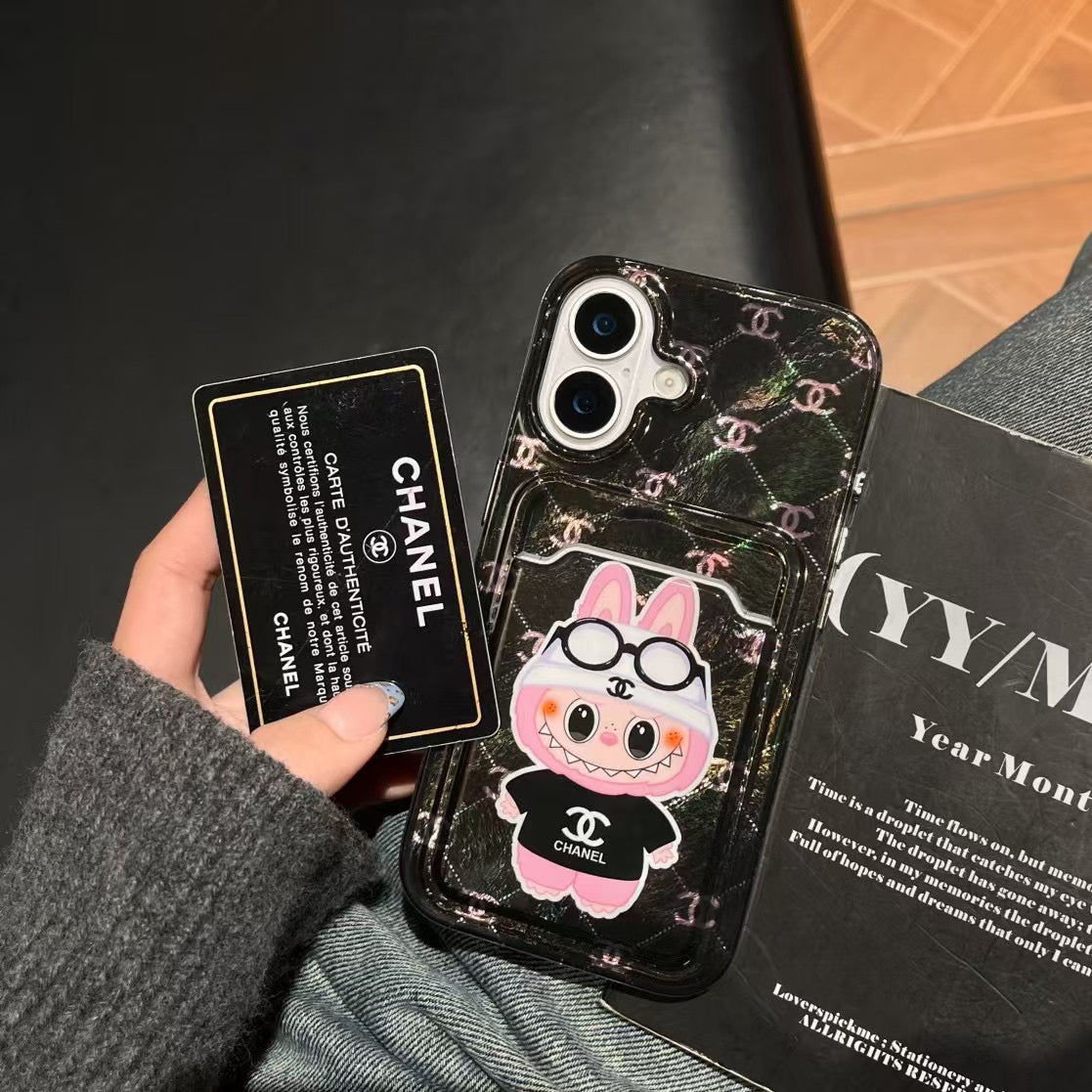Cartoon Card Slot Case Phone Case For iPhone