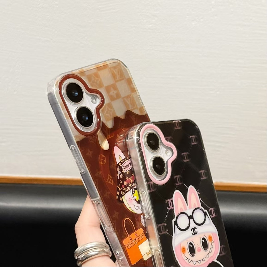 3D Cartoon Magnetic Bracket Case For iPhone