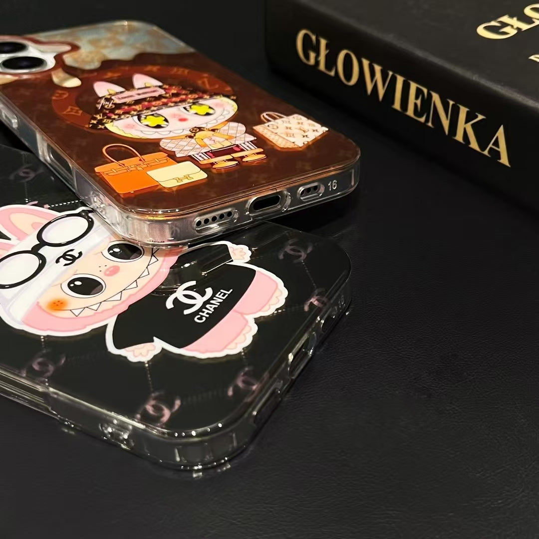 3D Cartoon Magnetic Bracket Case For iPhone