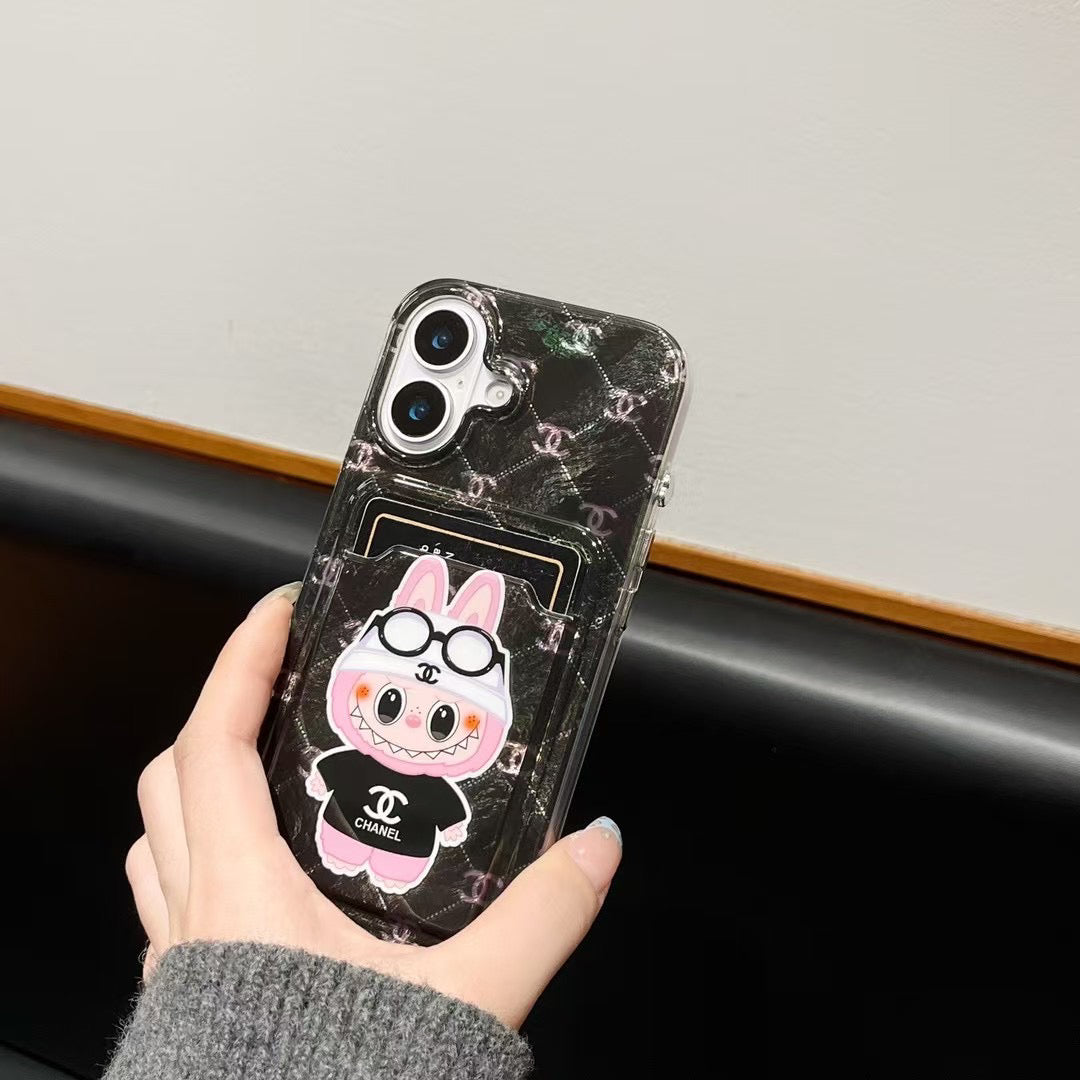 Cartoon Card Slot Case Phone Case For iPhone