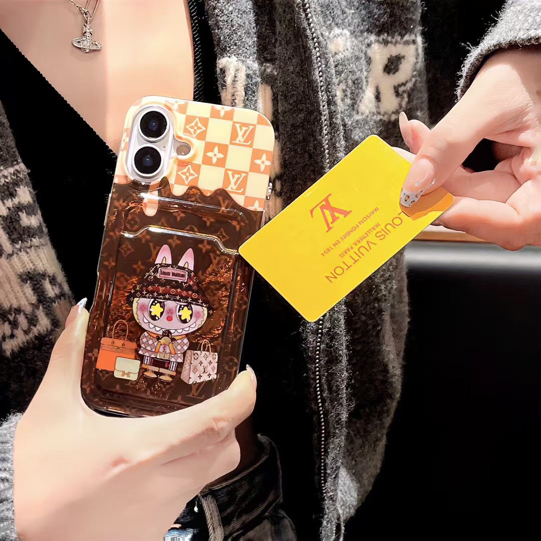 Cartoon Card Slot Case Phone Case For iPhone