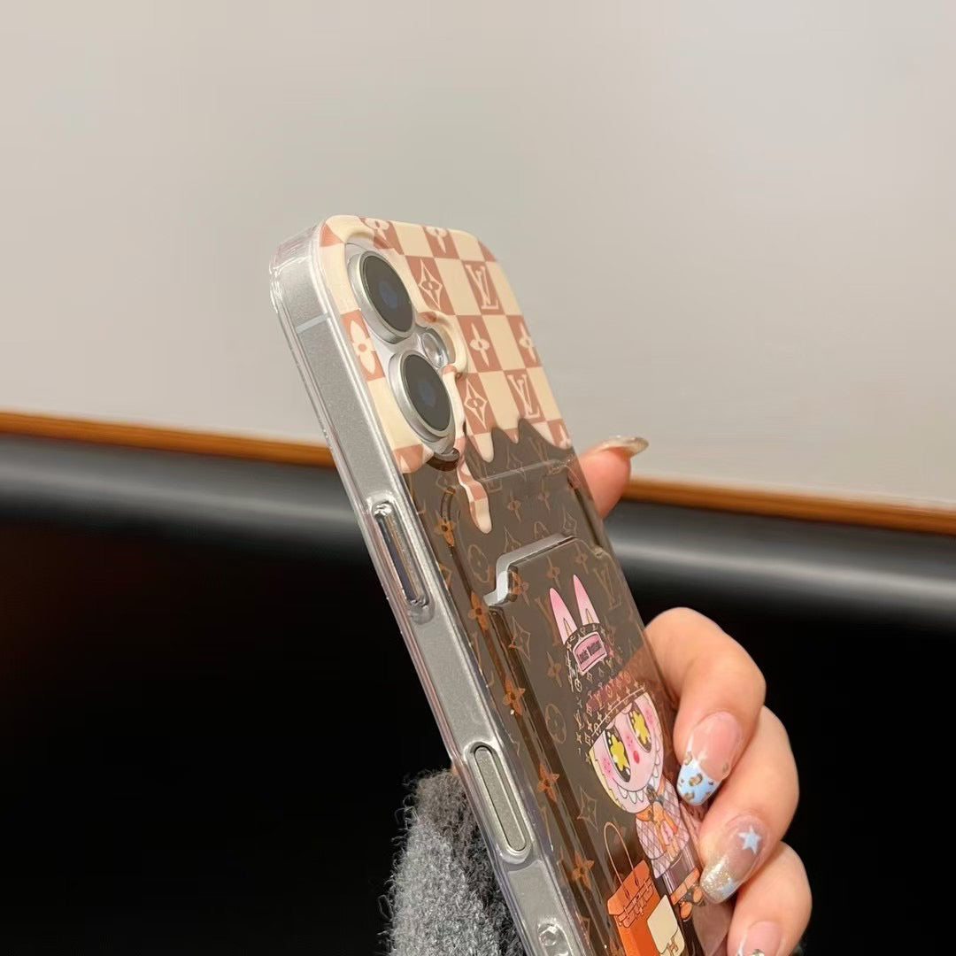 Cartoon Card Slot Case Phone Case For iPhone
