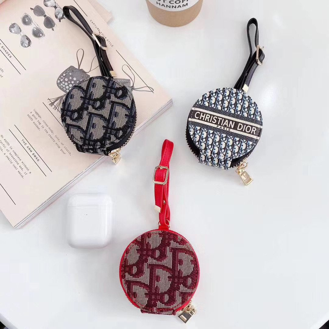 Embroidery Letter Earphone Case