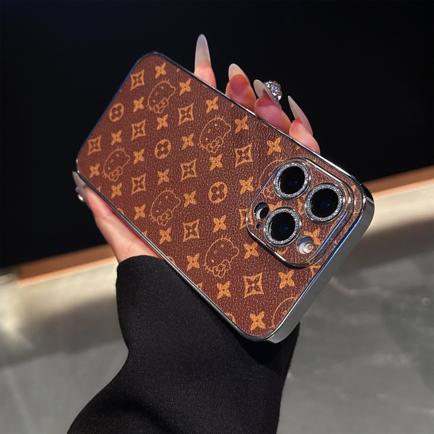 Cute Cat Embossed Phone Case For iPhone