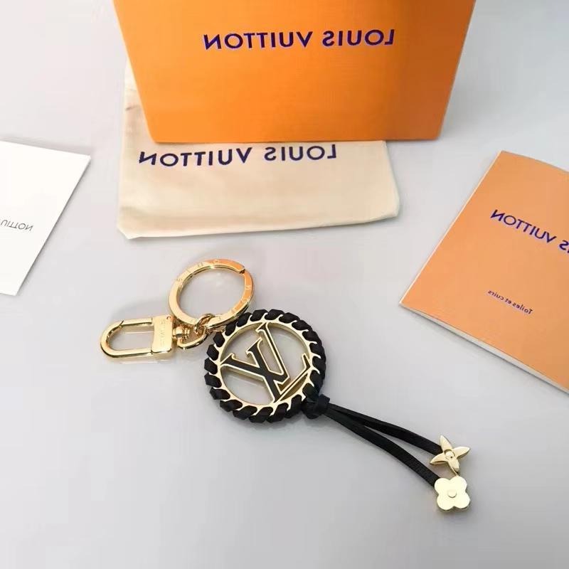 Black Ring Pendant Keychain