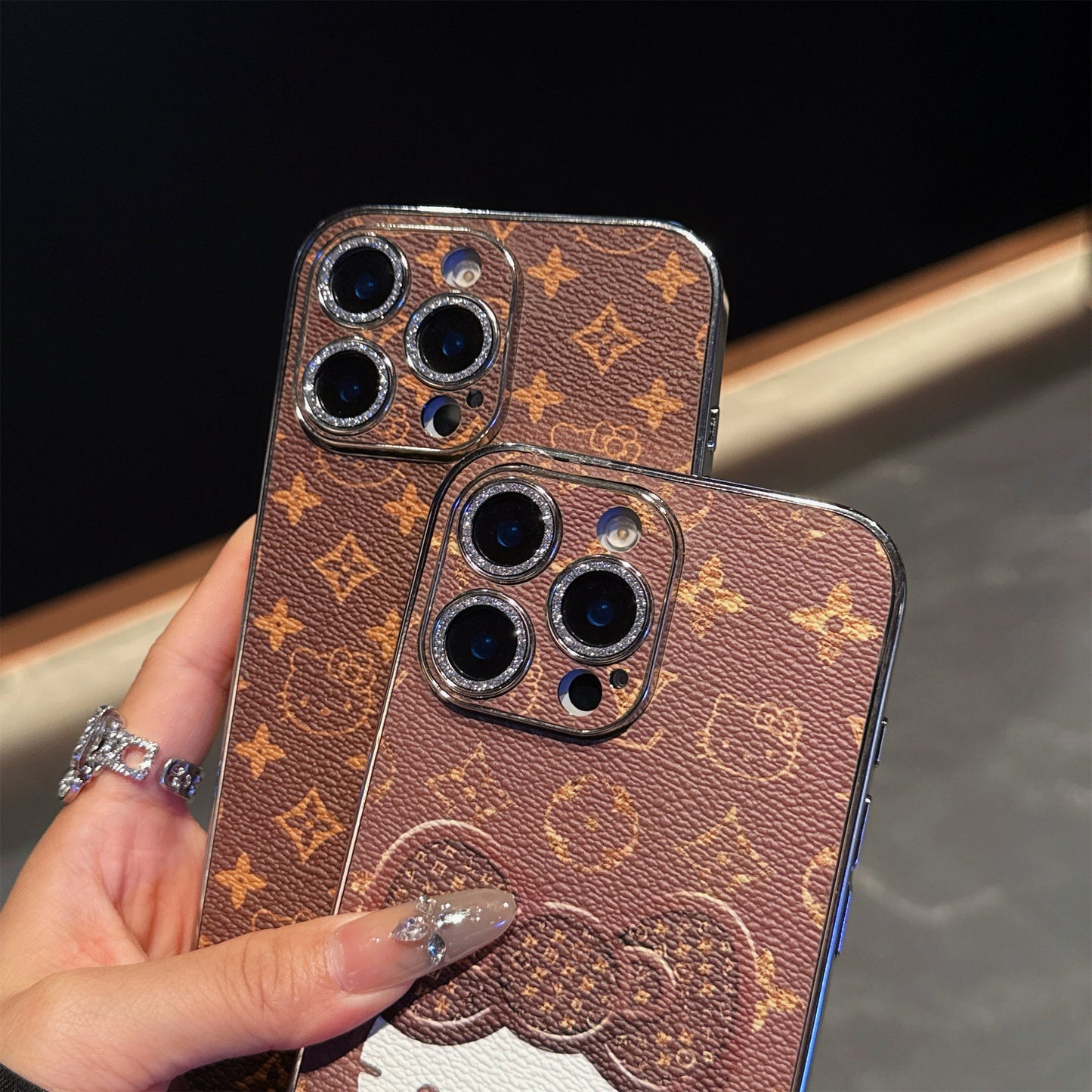 Cute Cat Embossed Phone Case For iPhone