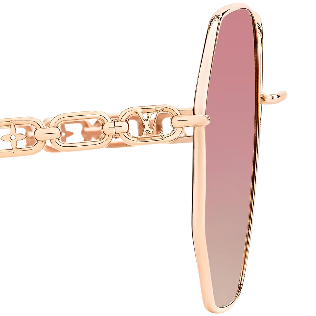 My L Chain Round Sunglasses