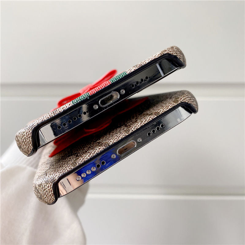 Red Printed Phone Case For iPhone