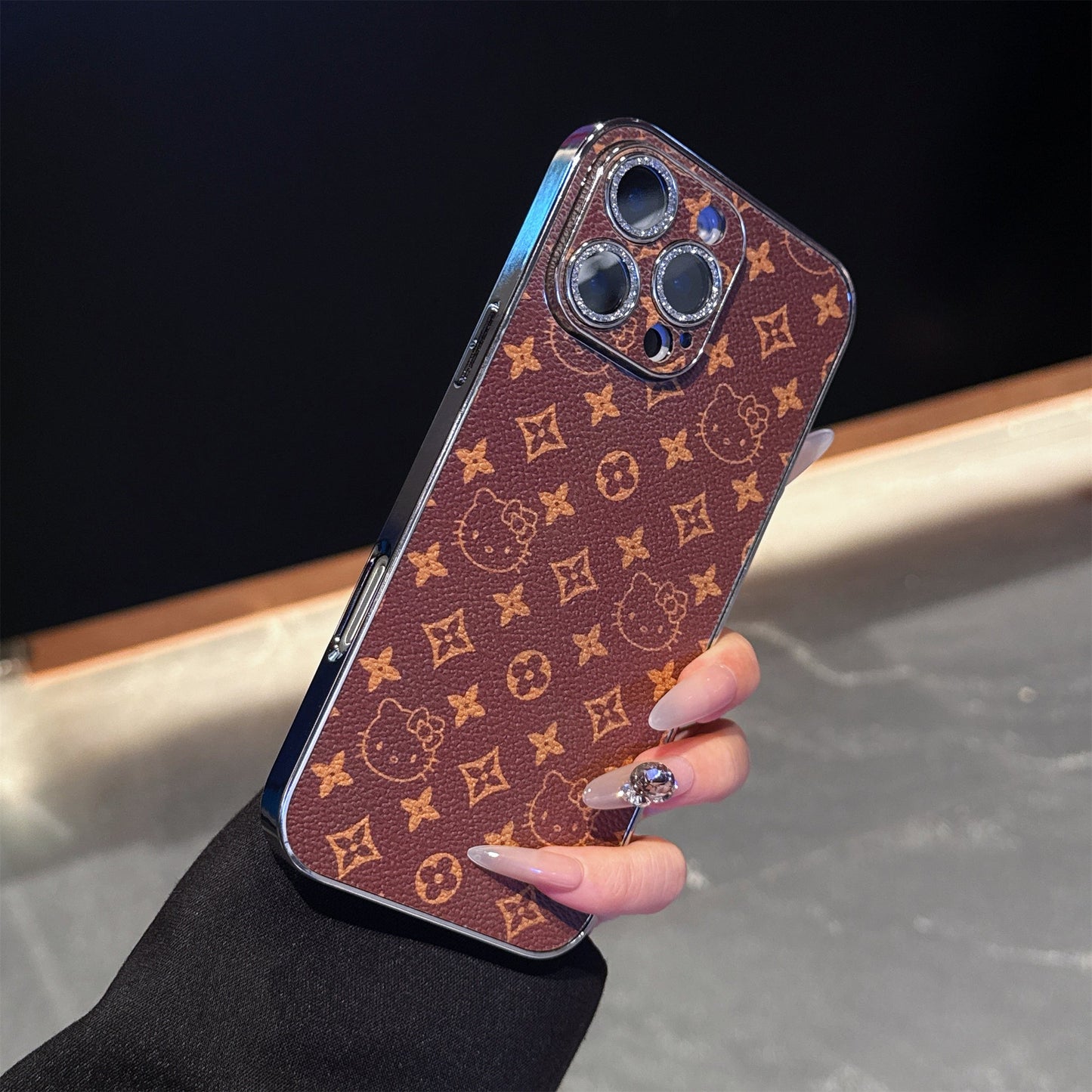Cute Cat Embossed Phone Case For iPhone