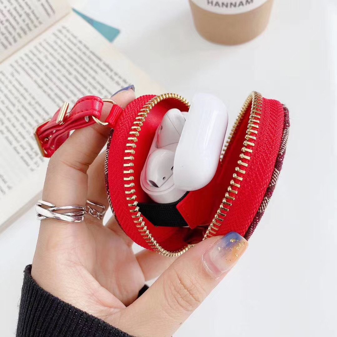 Embroidery Letter Earphone Case