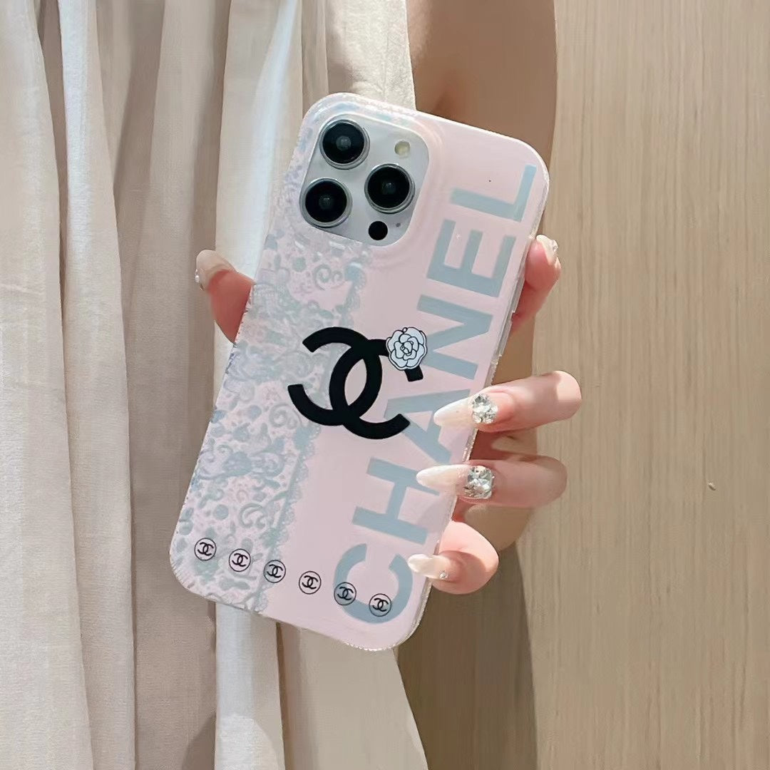 Fashion Flower Pattern Phone Case For iPhone