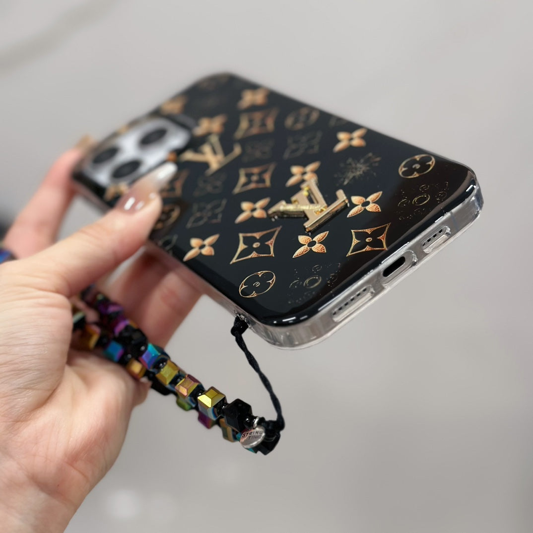 Gold Retro Embossed Phone Case For iPhone