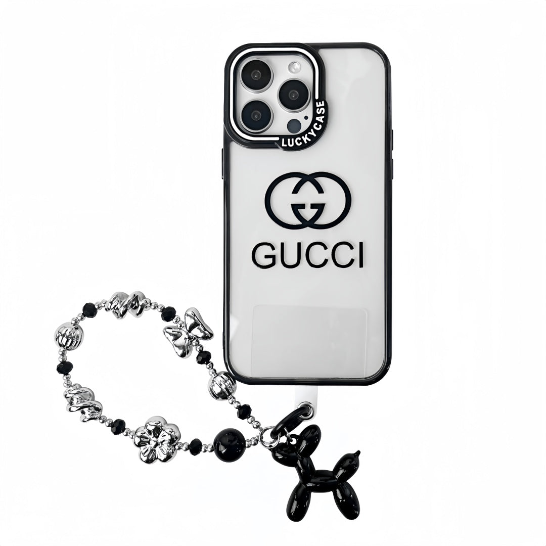 Black Embossed Bracelet Phone Case For iPhone