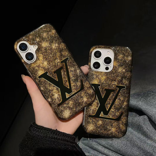 Glitter Gold Foil Phone Case For iPhone