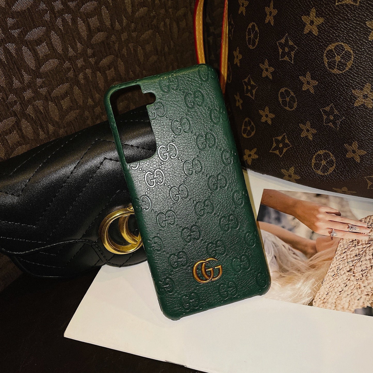 Leather Printed Galaxy Case For Samsung