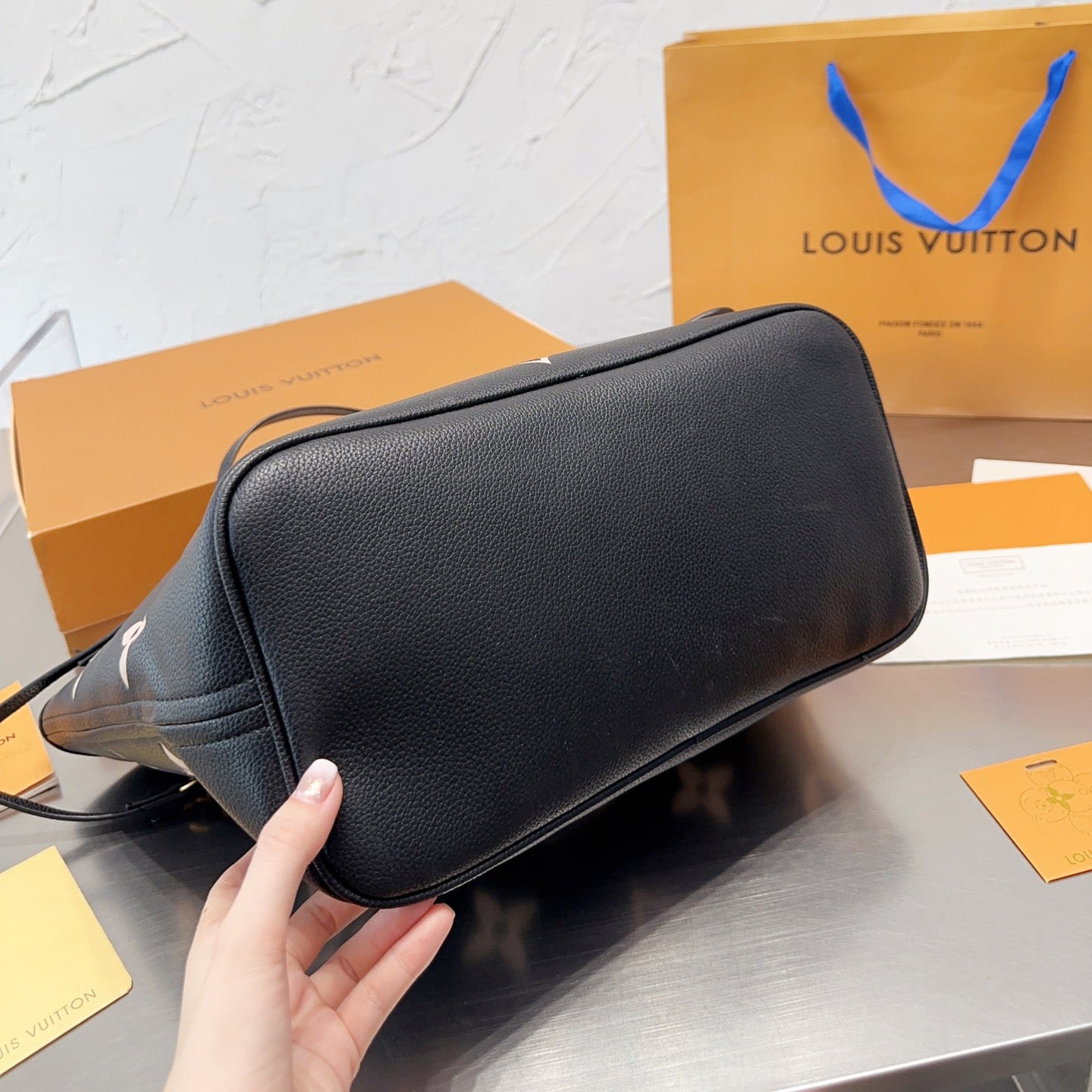 Large Embossed Tote Bag