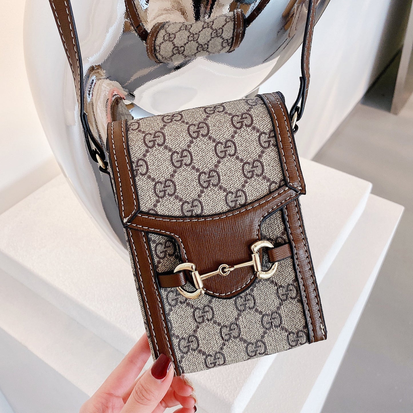 GG Crossbody Leather Bag