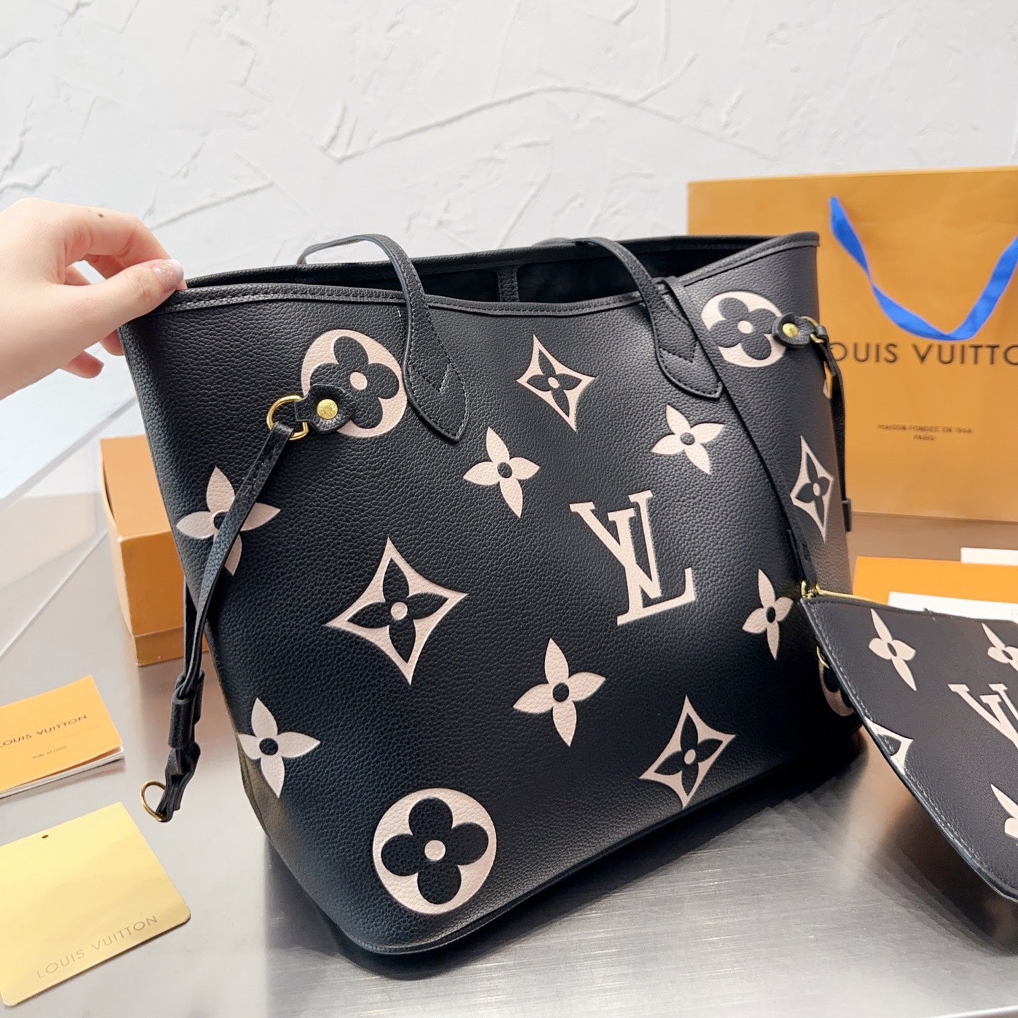 Large Embossed Tote Bag