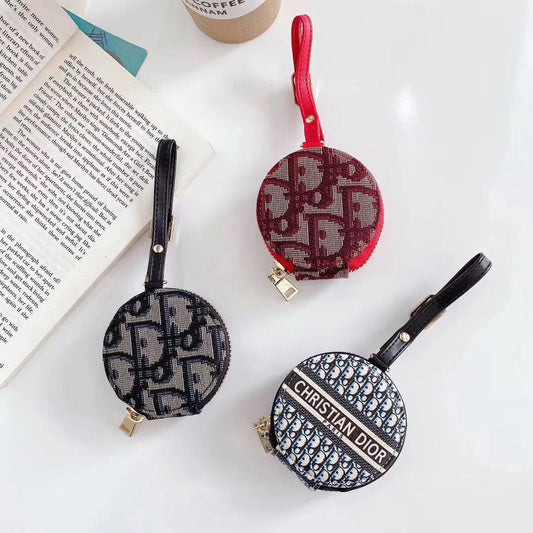 Embroidery Letter Earphone Case