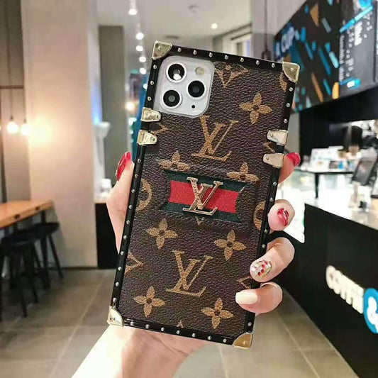 Stitching Lanyard Phone Case For iPhone
