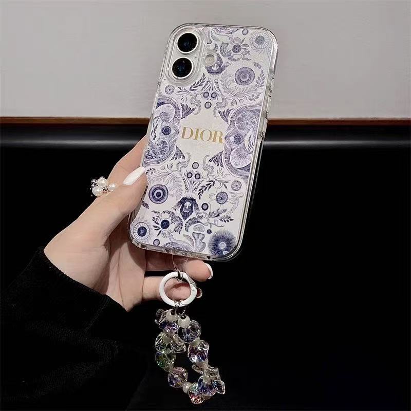 Fresh Transparent Chain Phone Case For iPhone