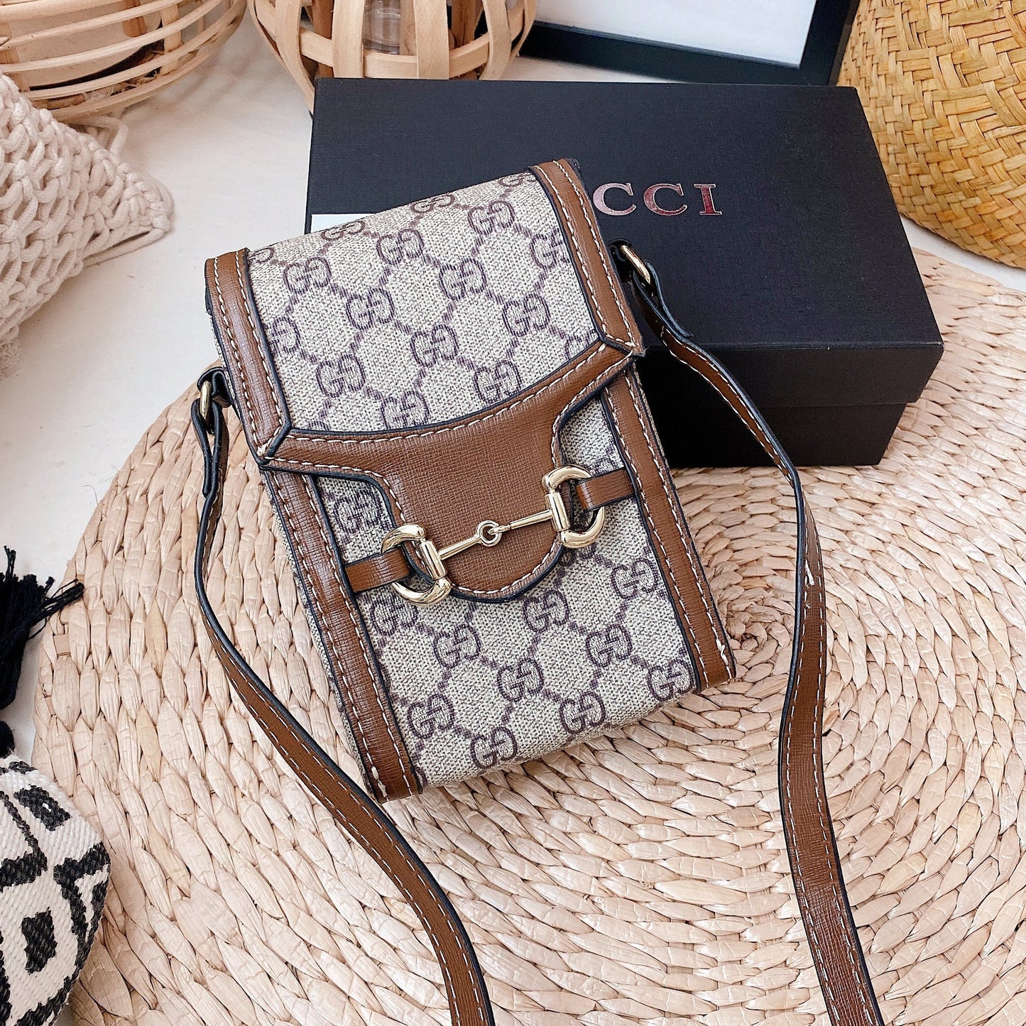 GG Crossbody Leather Bag