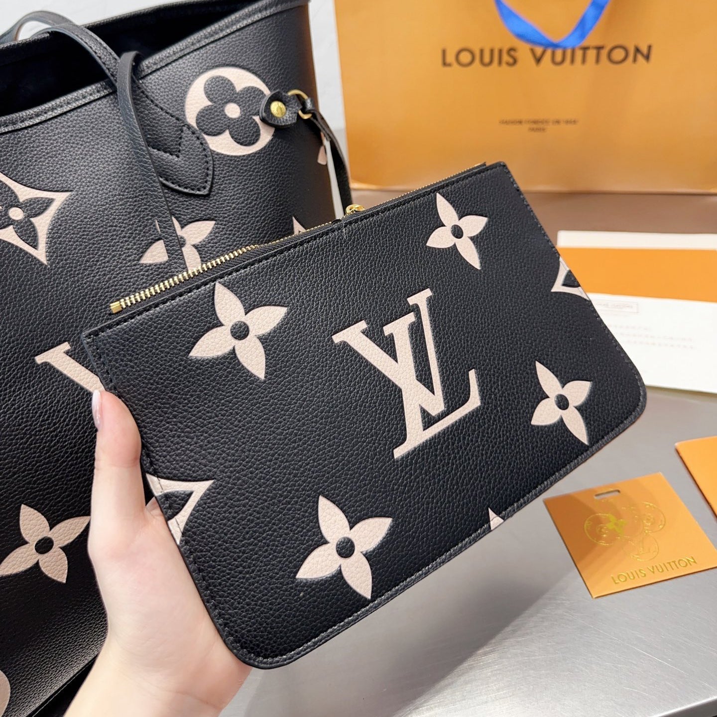 Large Embossed Tote Bag