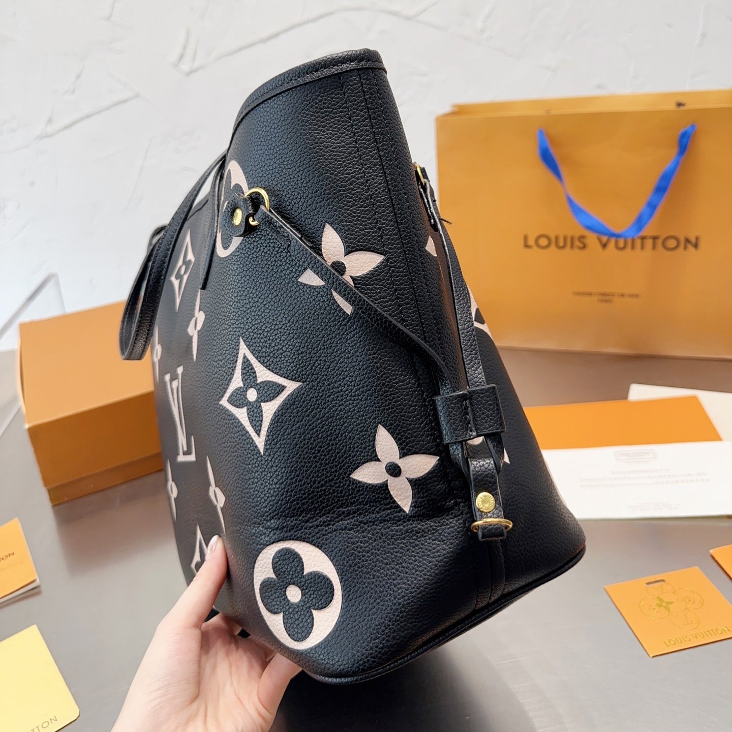 Large Embossed Tote Bag