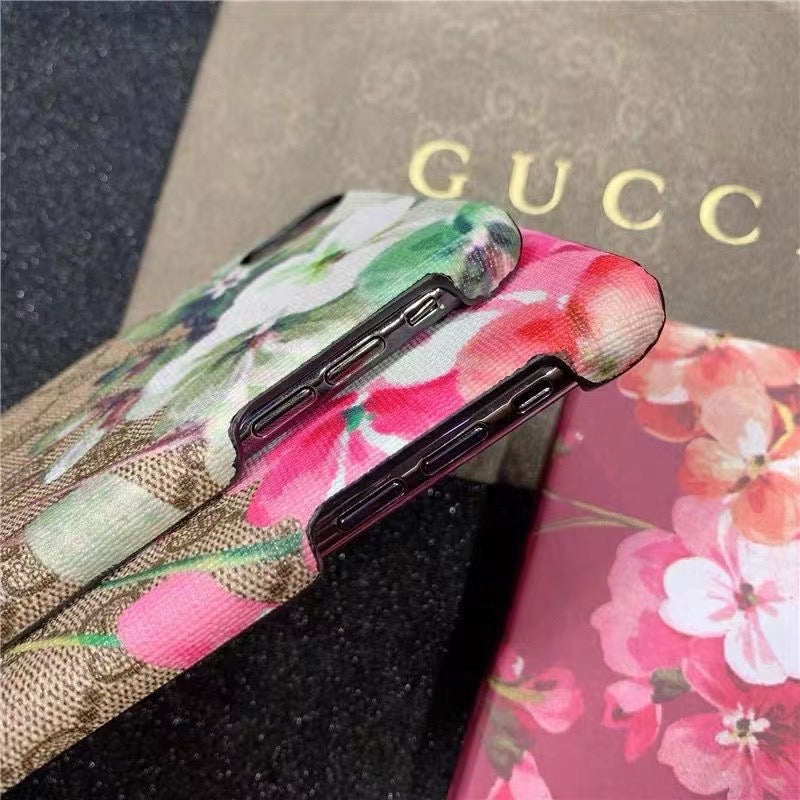 Flower Leather Phone Case For iPhone