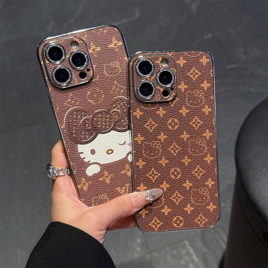 Cute Cat Embossed Phone Case For iPhone