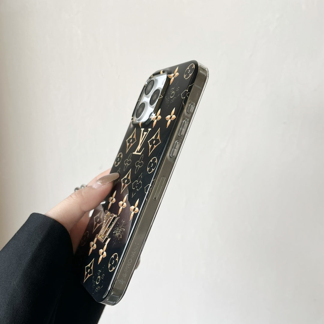 Gold Retro Embossed Phone Case For iPhone