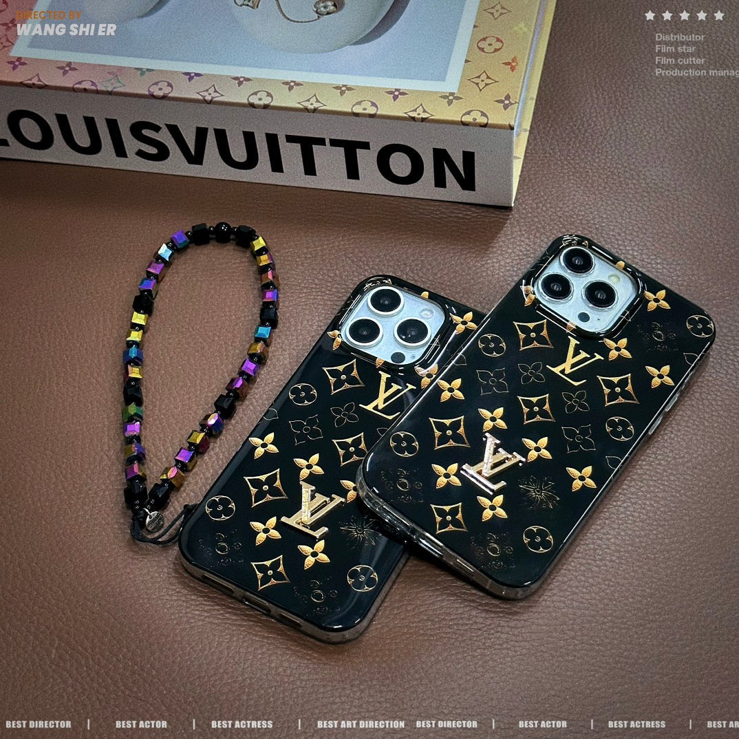 Gold Retro Embossed Phone Case For iPhone