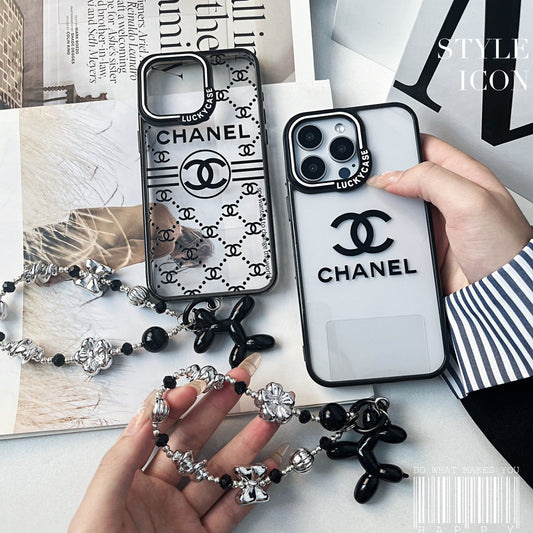 Embossed Silver Bead Bracelet Case For iPhone