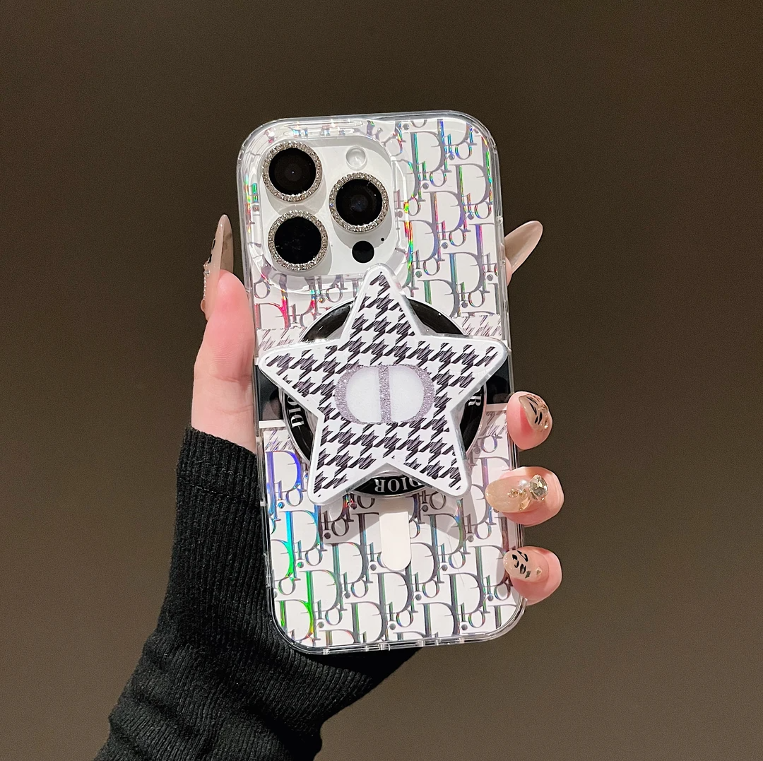 Laser Magnetic Bracket Phone Case For iPhone