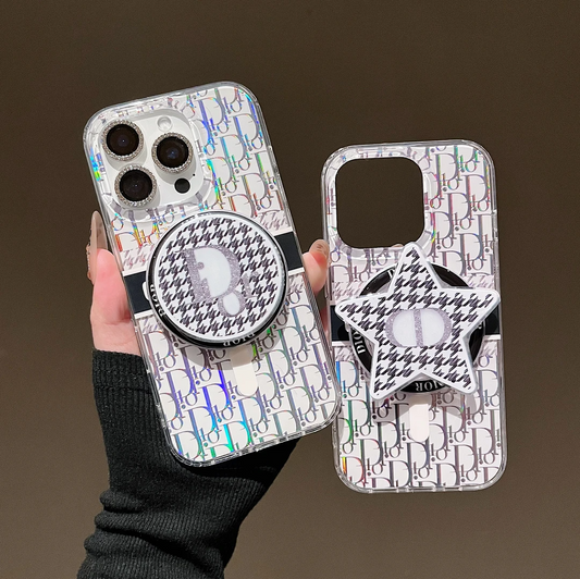 Laser Magnetic Bracket Phone Case For iPhone