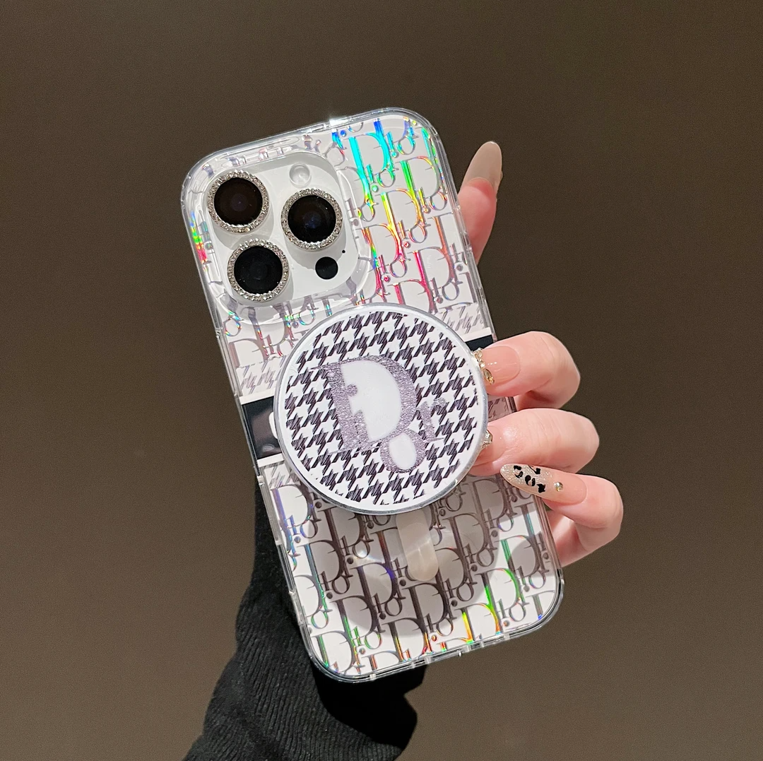 Laser Magnetic Bracket Phone Case For iPhone