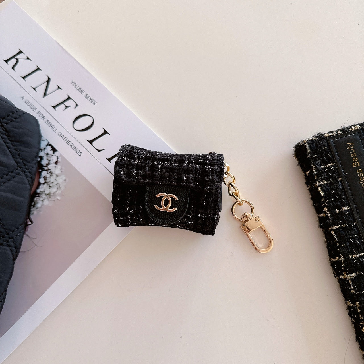 Luxury Canvas Earphone Case