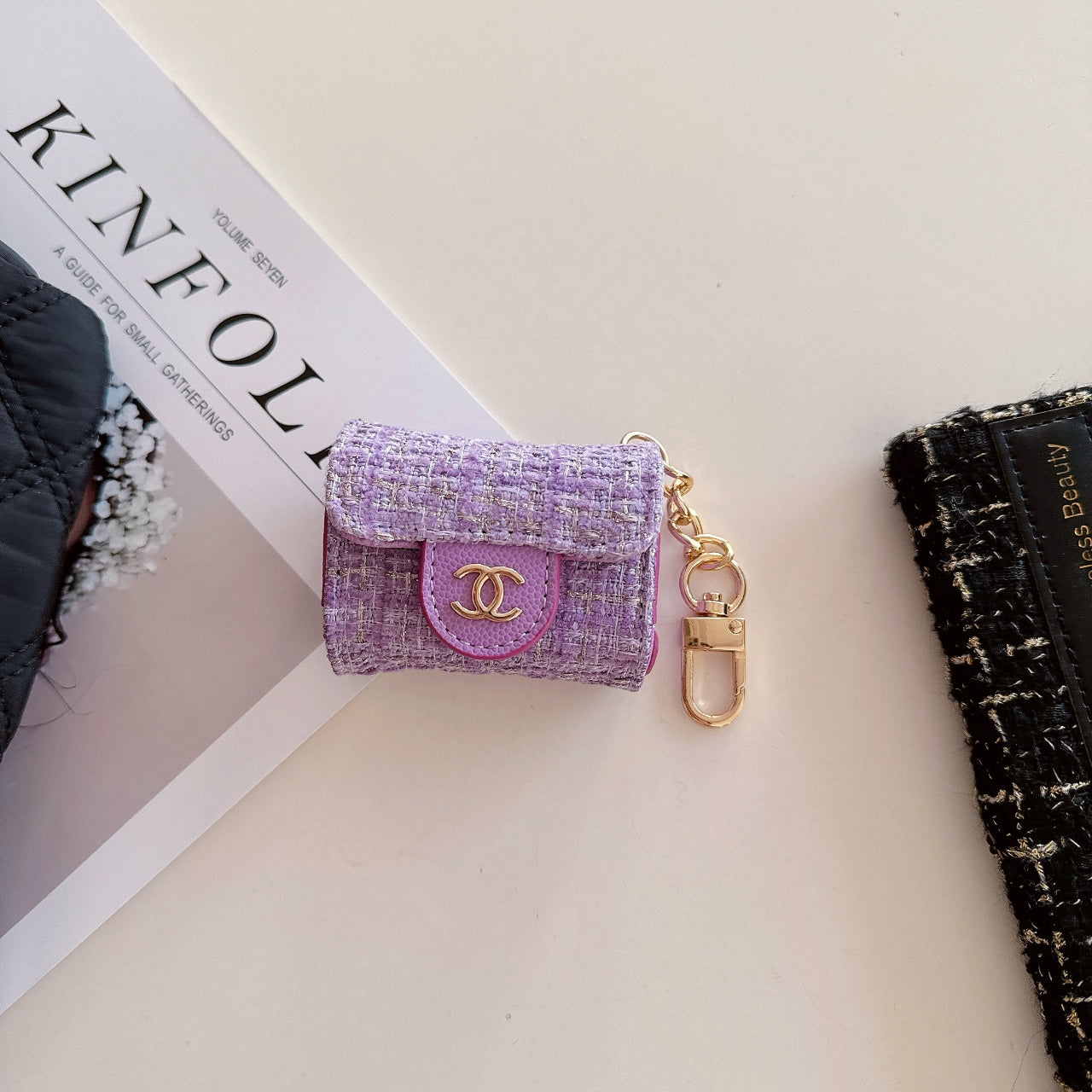 Luxury Canvas Earphone Case