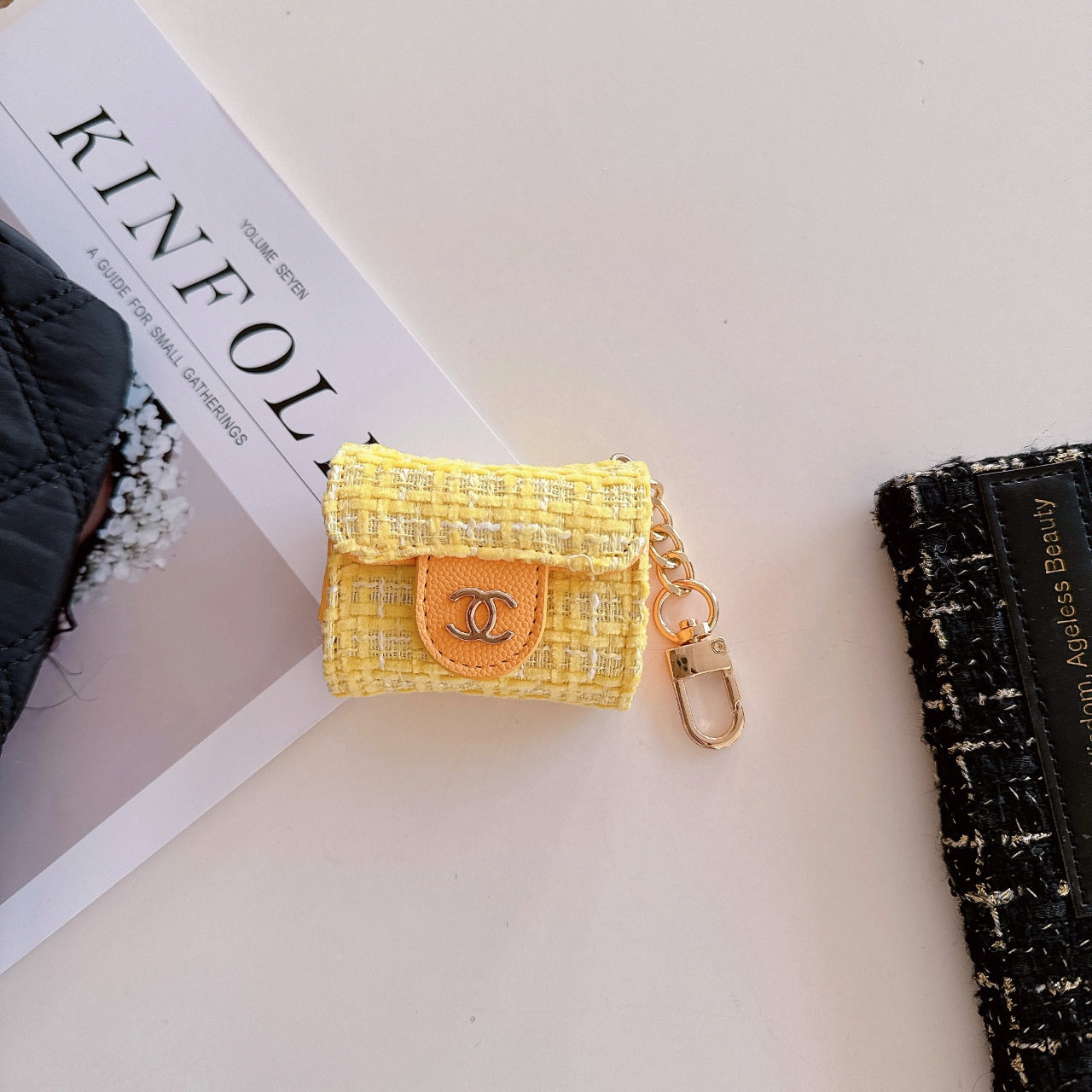 Luxury Canvas Earphone Case