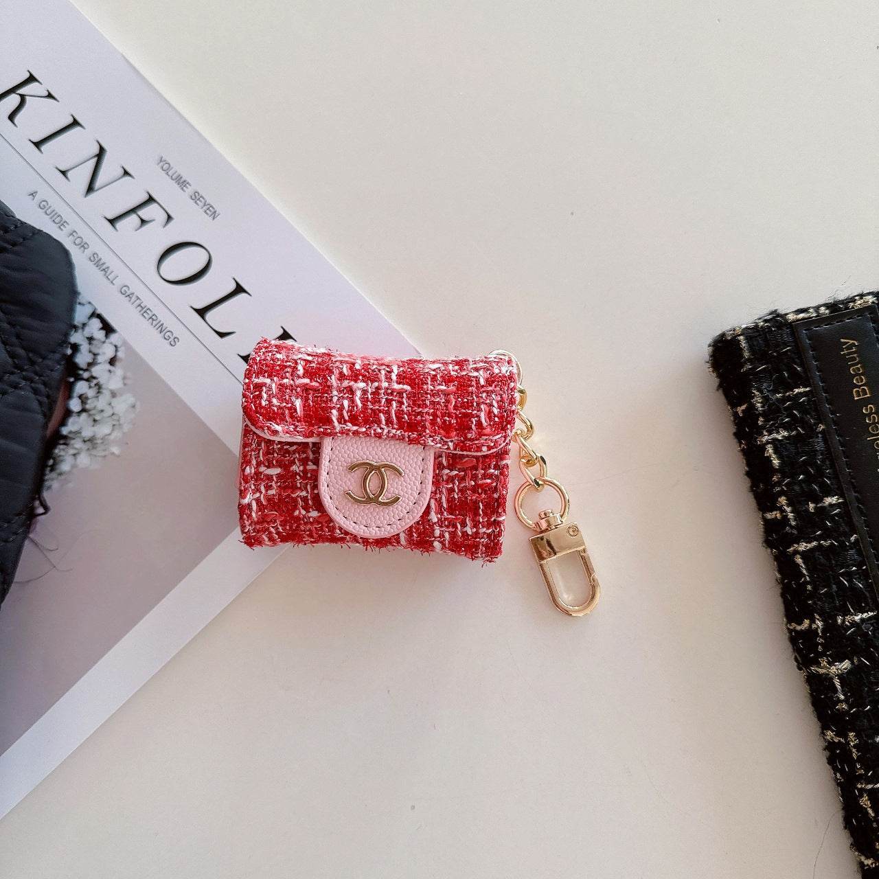 Luxury Canvas Earphone Case