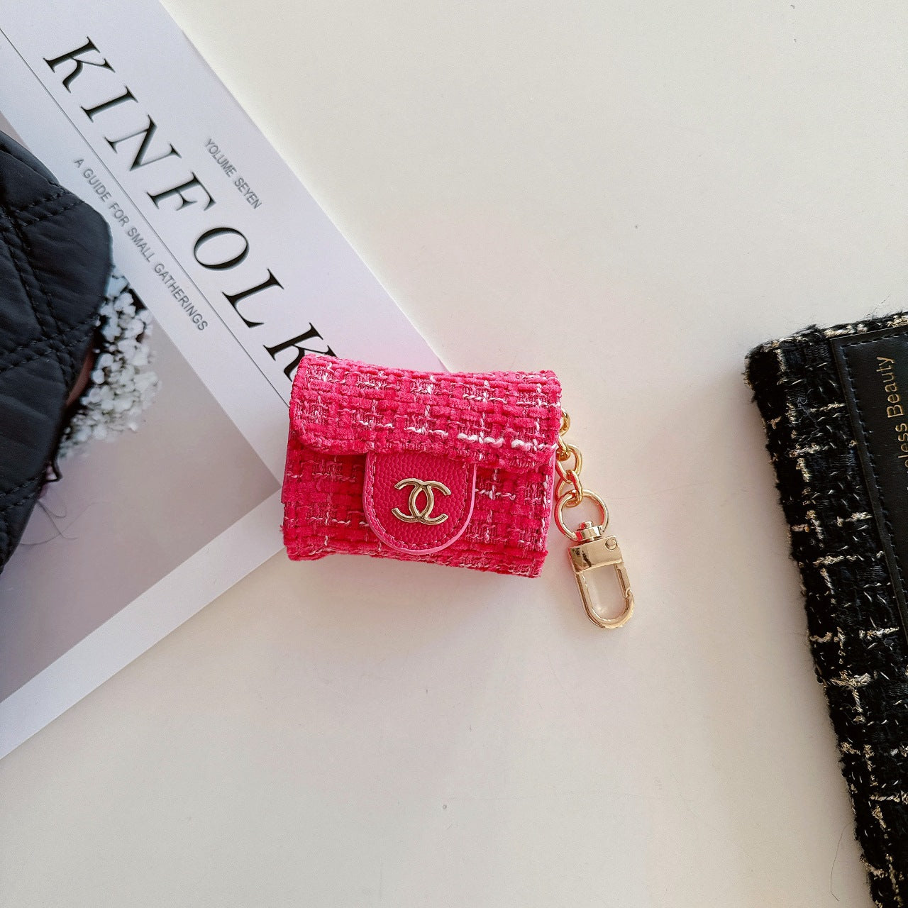 Luxury Canvas Earphone Case