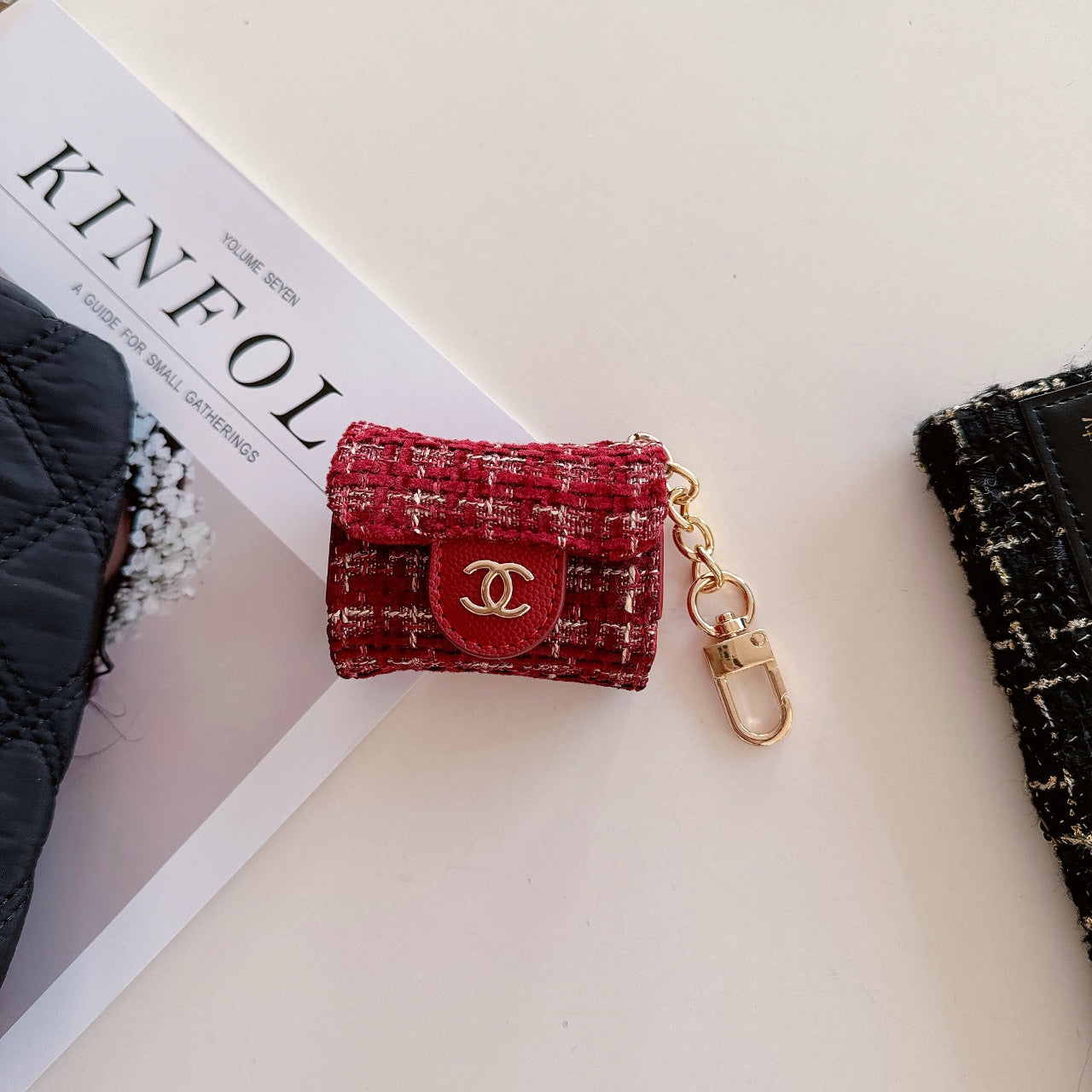 Luxury Canvas Earphone Case