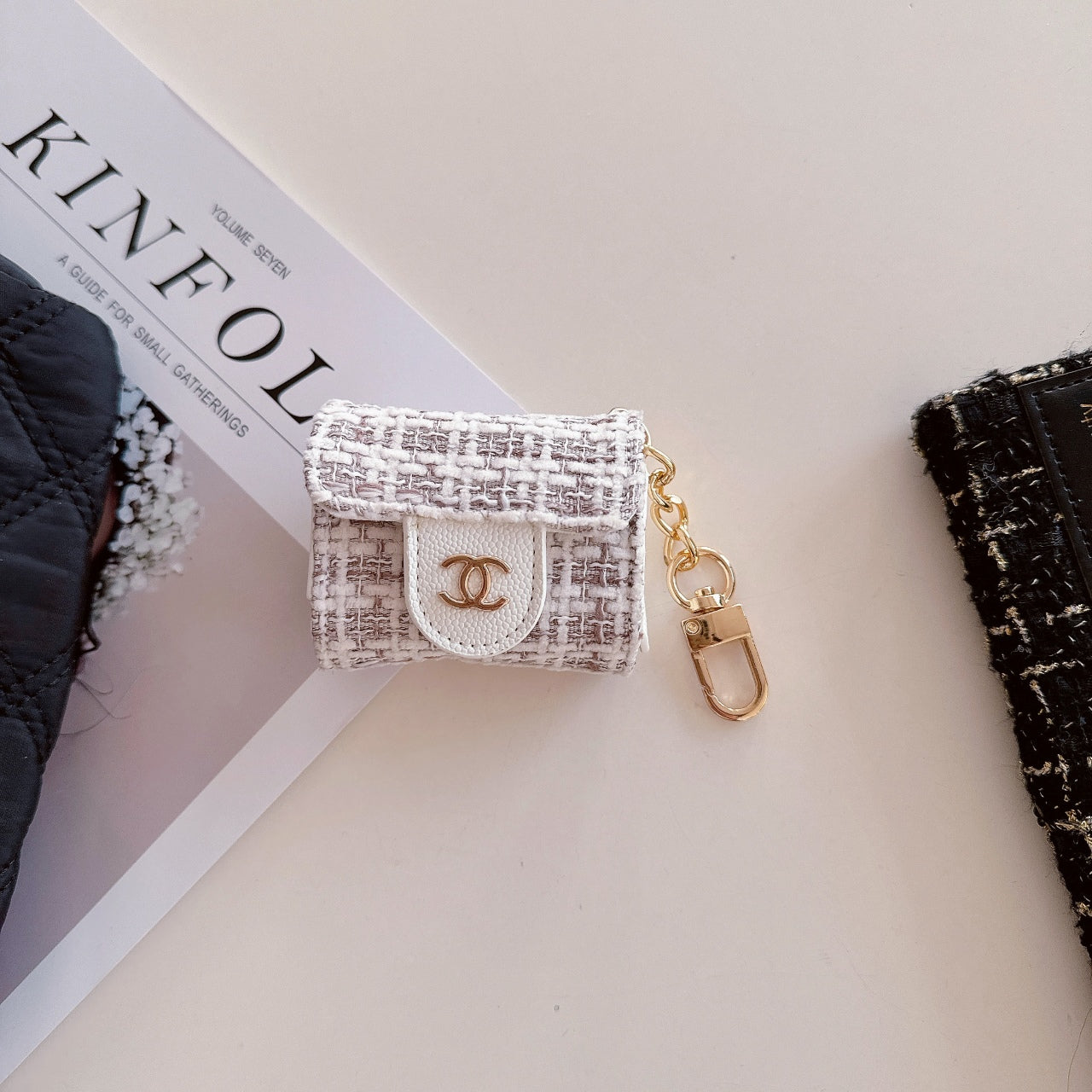 Luxury Canvas Earphone Case