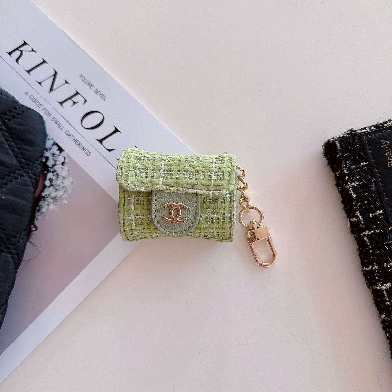 Luxury Canvas Earphone Case