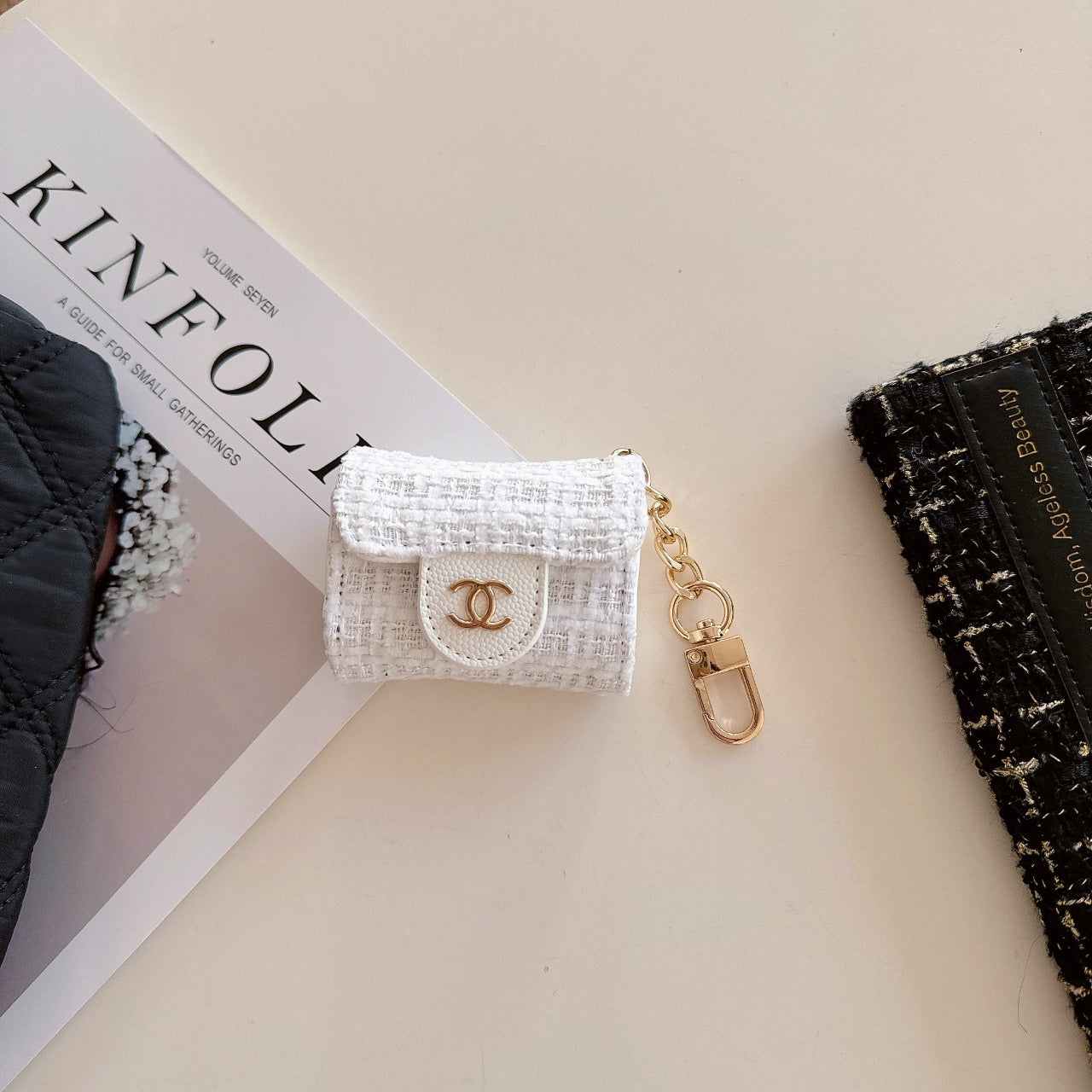 Luxury Canvas Earphone Case