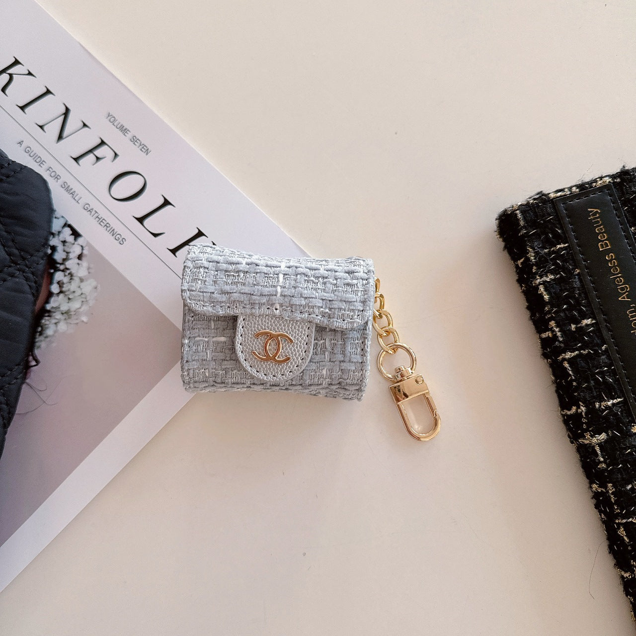 Luxury Canvas Earphone Case