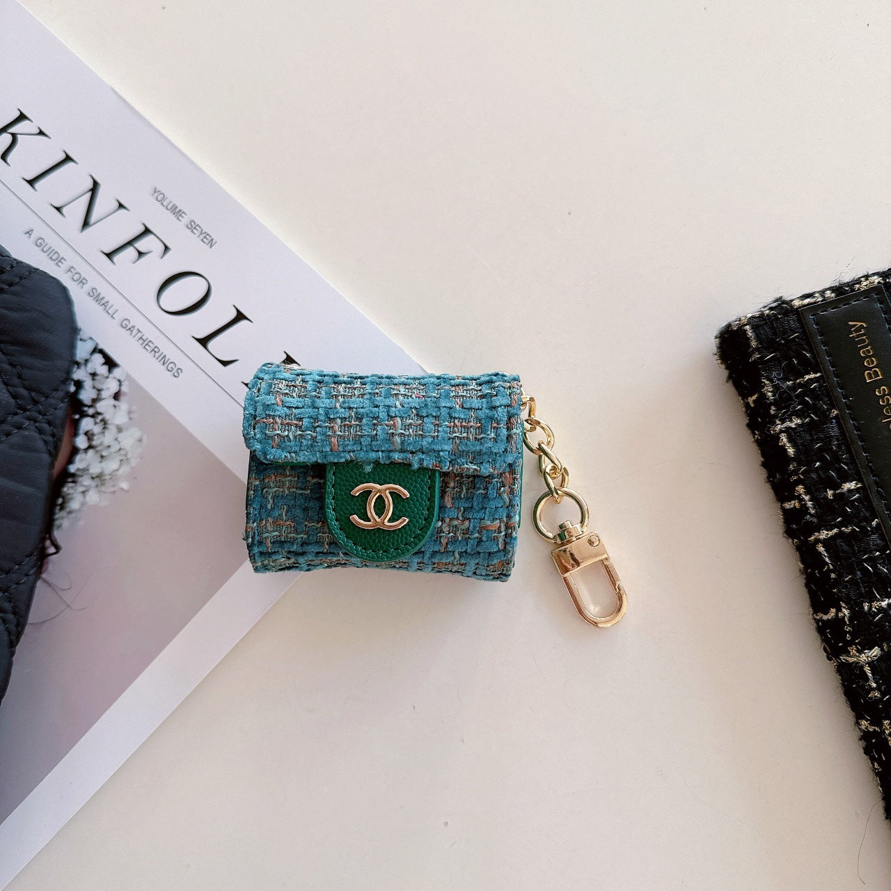 Luxury Canvas Earphone Case